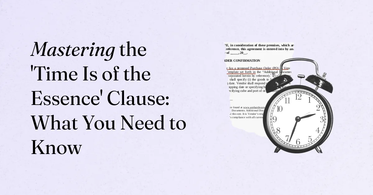 what-is-the-time-is-of-the-essence-clause